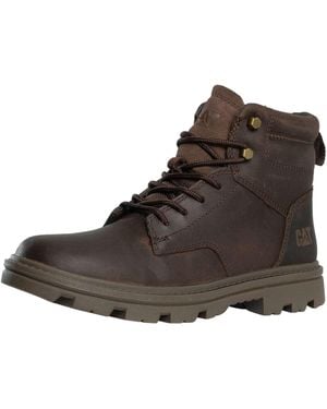 Caterpillar Practitioner Mid Leather Boots - Brown