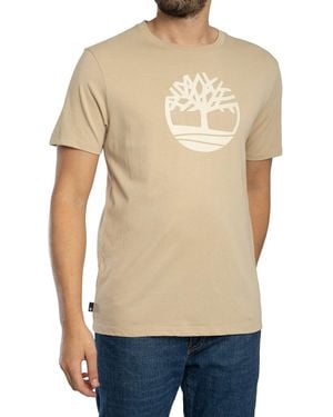 Timberland Tree Logo T-shirt - Natural