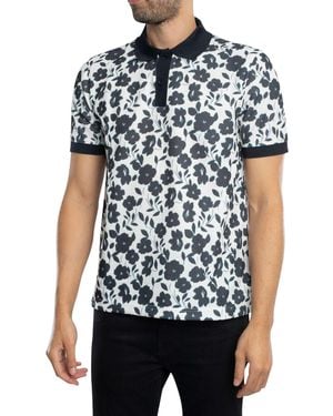 Ted Baker Over Print Polo Shirt - Black