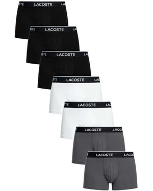 Lacoste 7 Pack Trunks - Black