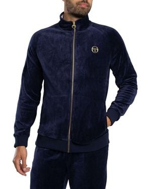 Sergio Tacchini Court Velour Track Jacket - Blue