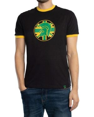 Trojan Flag Logo T-Shirt - Black