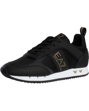 EA7 Carbon Mesh Logo Trainers - Black