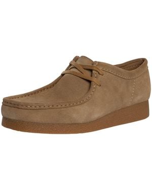 Clarks Wallabee Evo Suede Shoes - Brown