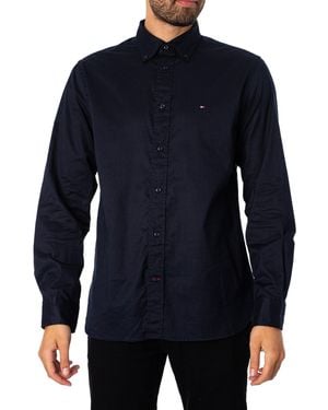 Tommy Hilfiger Core Flex Poplin Shirt - Blue