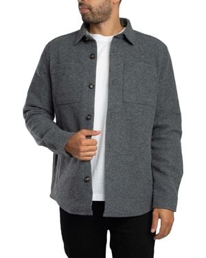 Barbour Marlow Tailored Wool Blend Overshirt - Grey