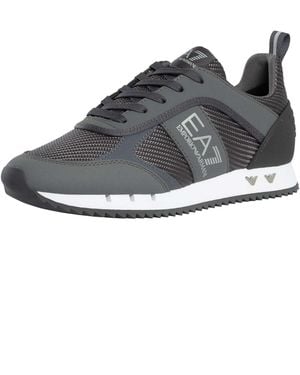EA7 Mesh Logo Trainers - Grey