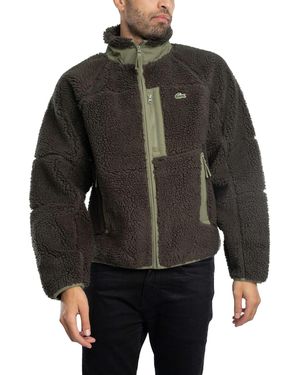 Lacoste Colourblock Fleece Jacket - Grey