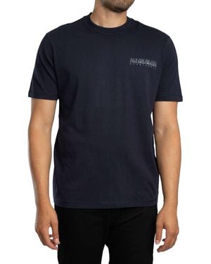 Napapijri Turrach Back Graphic T-shirt - Blue