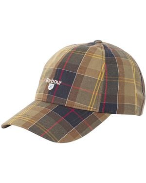 Barbour Tartan Sports Baseball Cap - White