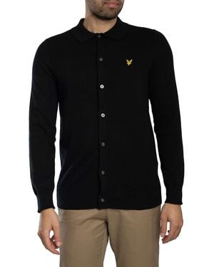 Lyle & Scott Cotton Knitted Shirt - Black