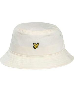 Lyle & Scott Logo Bucket Hat - White