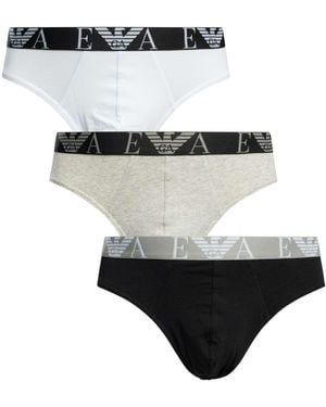 Emporio Armani 3 Pack Briefs - Black
