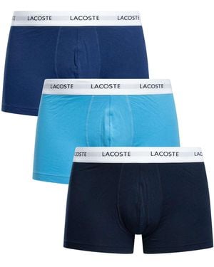 Lacoste 3 Pack Trunks - Blue