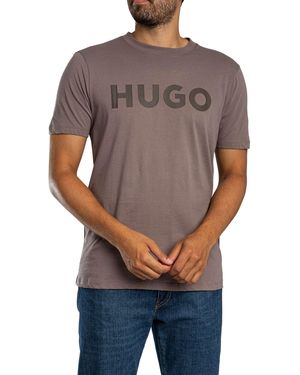 HUGO Dulivio Graphic T-Shirt - Grey