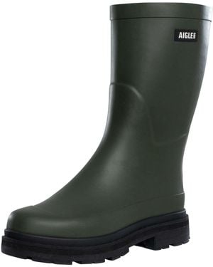 Aigle Mid Rain Wellington Boots - Green