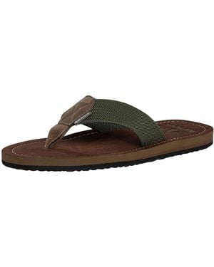 Barbour Toeman Flip Flops - Brown