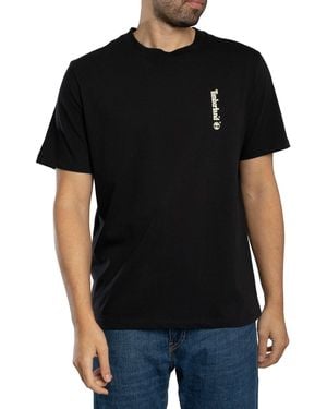 Timberland Oval Logo Back Graphic T-shirt - Black