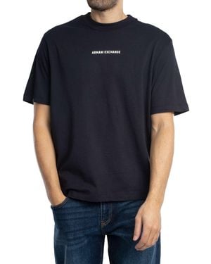 ARMANI EXCHANGE Brand Graphic T-shirt - Blue