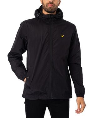 Lyle & Scott Zip Through Hooded Jacket - Black