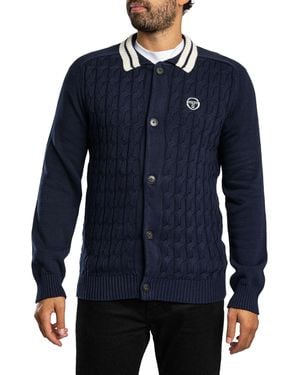 Sergio Tacchini Brutta Knitted Cardigan - Blue