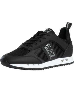EA7 Mesh Logo Trainers - Black