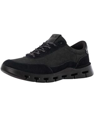 Clarks Nature X Suede Trainers - Black