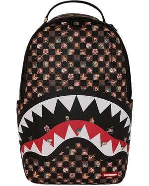 Sprayground Peeking Characters Remix Backpack - Black
