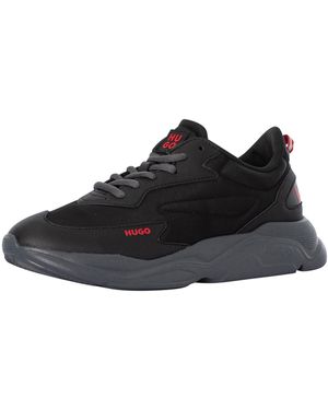 HUGO Leon Running Trainers - Black