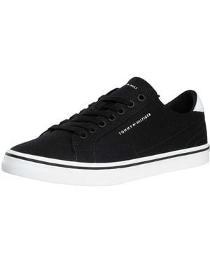 Tommy Hilfiger Core Long Lace Trainers - Black