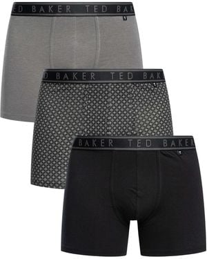 Ted Baker 3 Pack Boxer Briefs - Black