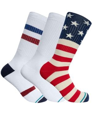 Stance 3 Pack The Americana Socks - Blue