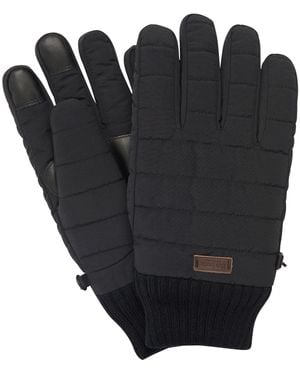 Barbour Banff Quilted Gloves - Black