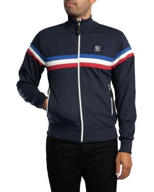 Trojan Retro Stripe Track Jacket - Blue