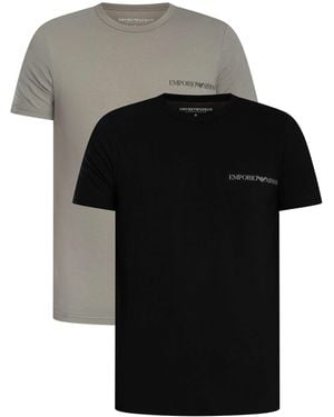 Emporio Armani 2 Pack Lounge T-shirt - Black