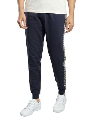 Aquascutum Club Check Details Sweatpants - Blue