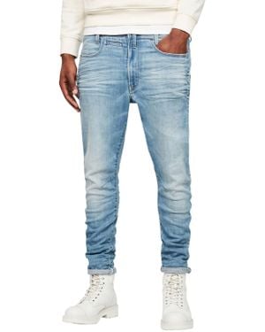 G-Star Light Indigo Aged D- Staq 3d Super Slim Jeans - Blue