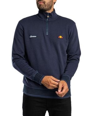 Ellesse Verazo 1/4 Zip Track Top - Blue