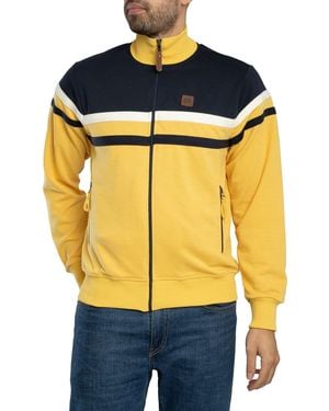 Trojan Panel Stripe Track Jacket - Blue