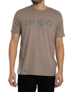 HUGO Dulivio Graphic T-shirt - Grey