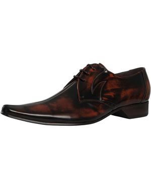 Jeffery West Derby Polished Leather Shoes - Brown