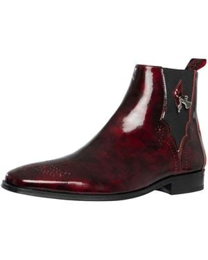 Jeffery West Guitar Leather Chelsea Boots - Brown