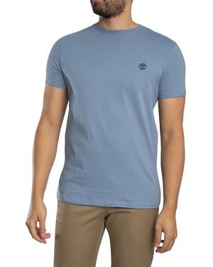 Timberland Slim Fit Embroidered Logo T-shirt - Blue