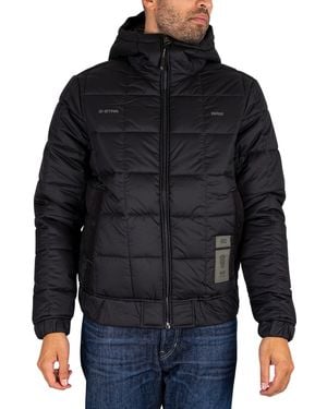 G-Star Meefic Hooded Quilted Jacket - Black