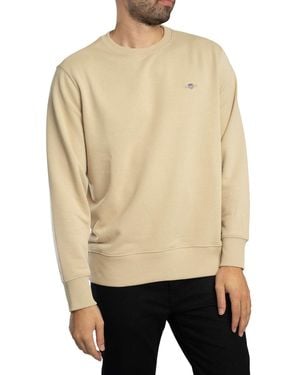 GANT Regular Shield Sweatshirt - Natural