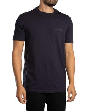 ARMANI EXCHANGE Raised Brand T-Shirt - Black