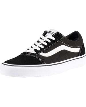 Vans Ward Suede Canvas Trainers - Black