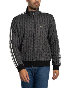 Lacoste Paris Zip-up Jacquard Track Jacket - Grey