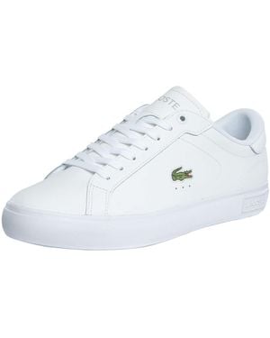 Lacoste Powercourt 125 2 Sma Leather Trainers - White