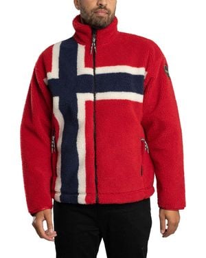Napapijri Fiemme Fleece Jacket - Red